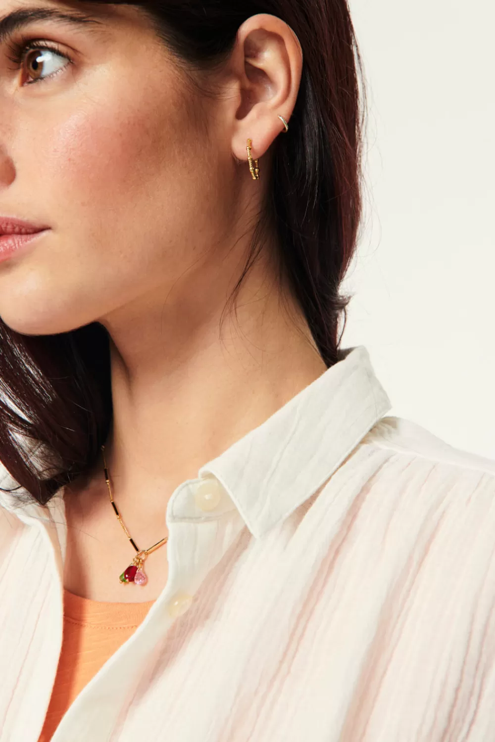 Des Petit Hauts Boucles D'eilles Mini Huggie | Bijoux Feeka X Dph