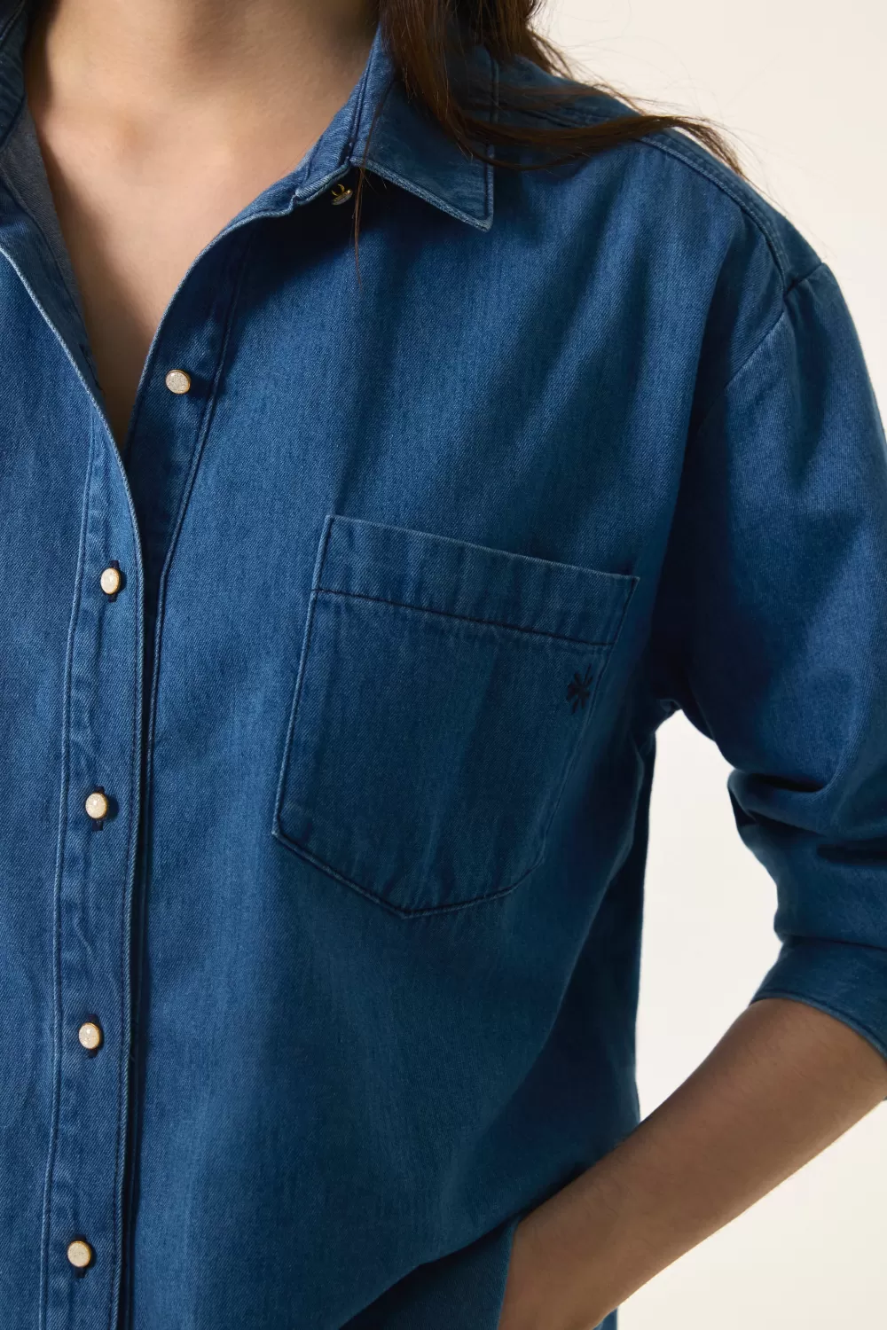 Des Petit Hauts Chemise Loubert | Denim | Blouses, Chemises & Tops