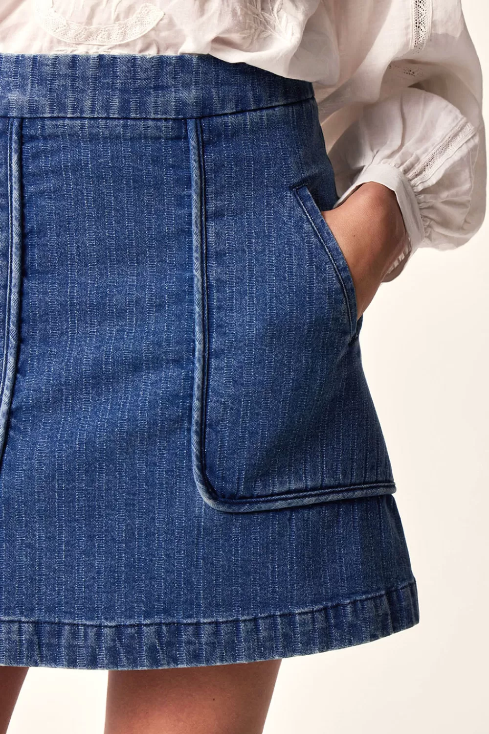 Des Petit Hauts Jupe Louxor | Denim | Robes & Jupes
