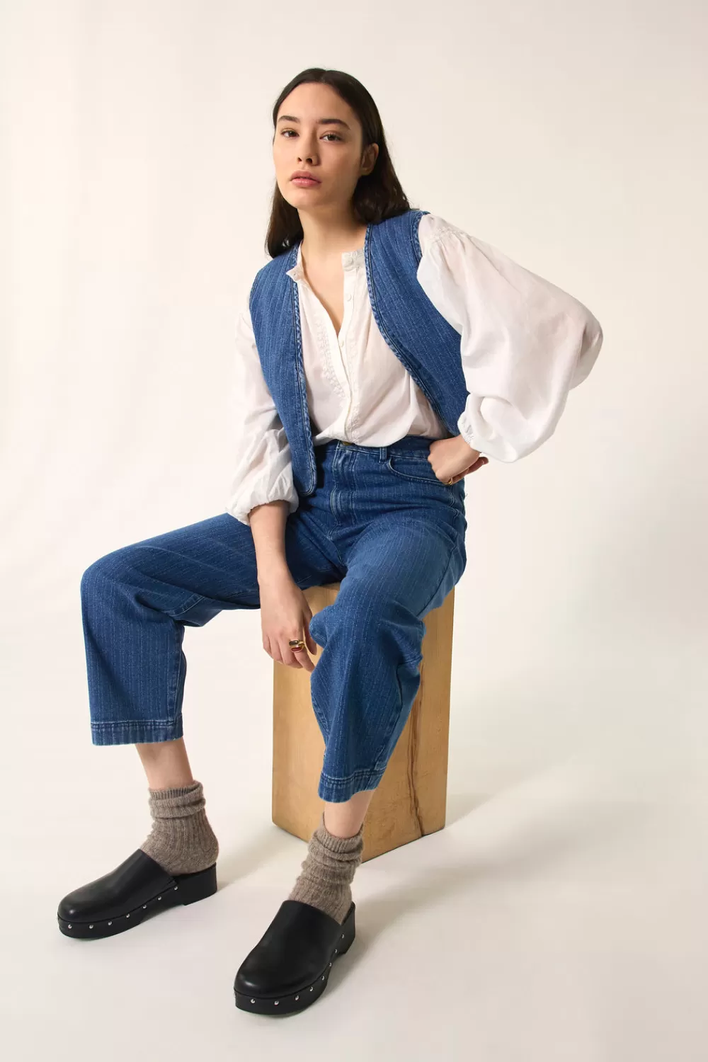 Des Petit Hauts Veste Loucy | Denim | Vestes & Manteaux